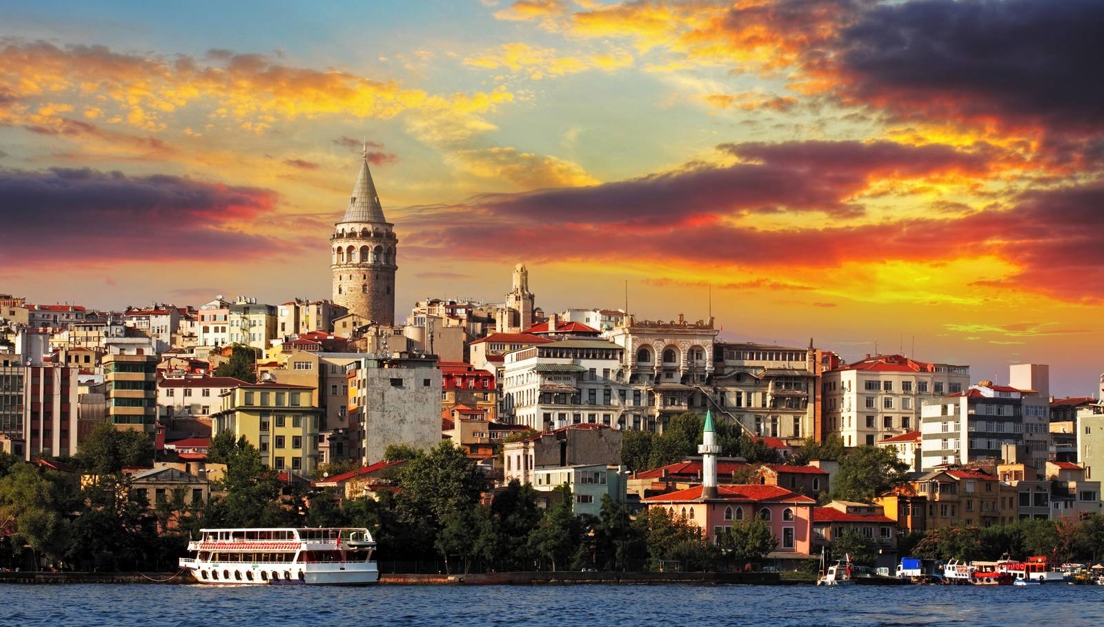Istanbul skyline with the Galata Tower
